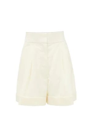 High-rise crystal-trim wool shorts | Matches (UK)