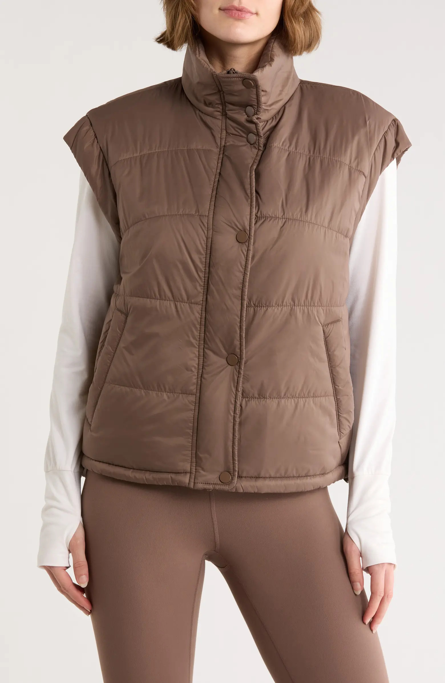 Channel Quilted Puffer Vest | Nordstrom Rack