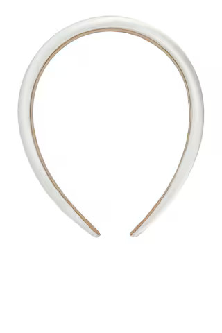 SHASHI Satin Headband in Blanche from Revolve.com | Revolve Clothing (Global)