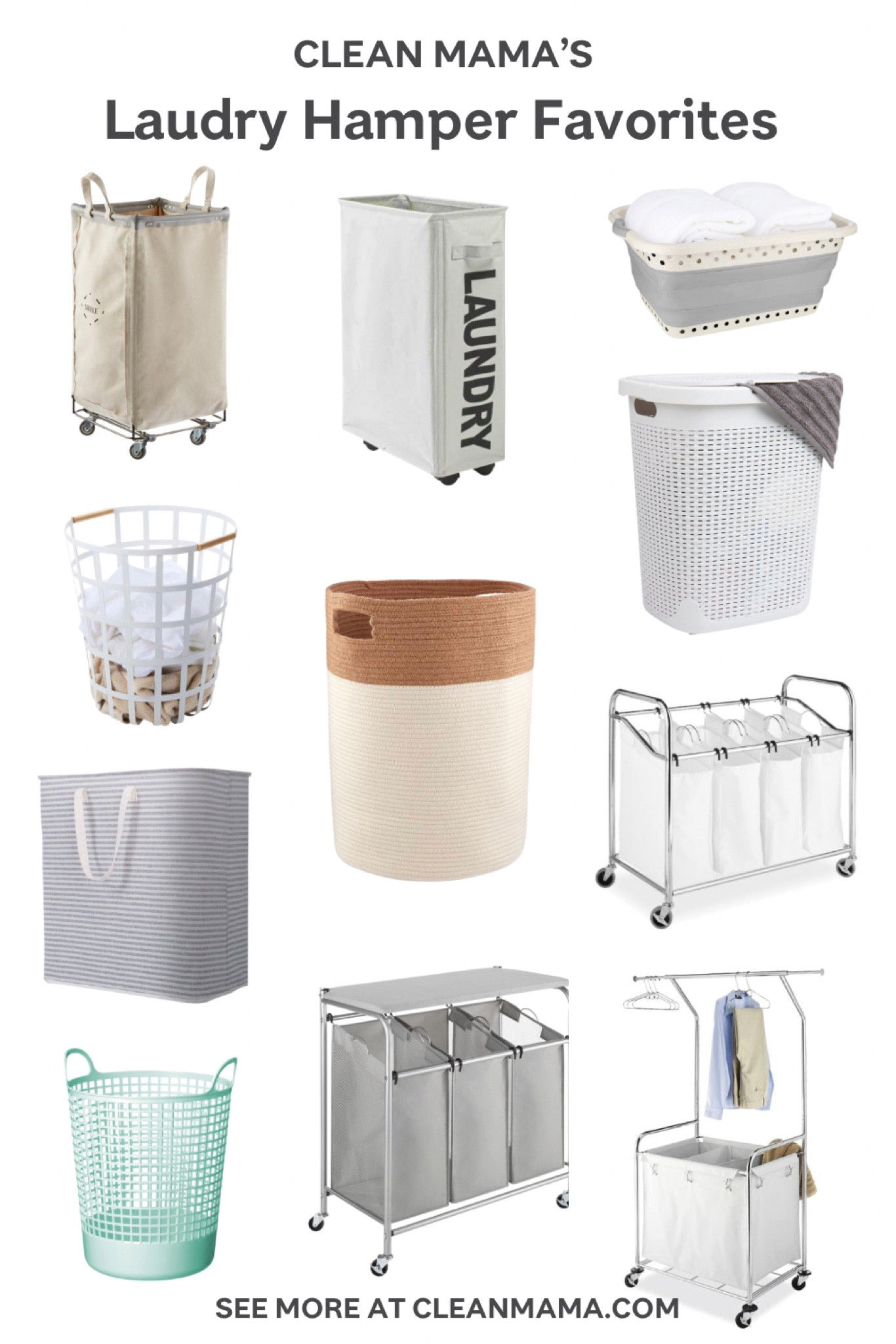 Clean Mama’s Laundry Hamper Favorites