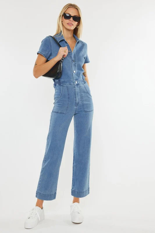 How to be an Icon Cropped Denim Jumpsuit | Hashtag DNA