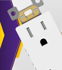 ENERLITES 10 Pack White Decorator Receptacle with Screwless Wall Plate, Standard Electrical Wall ... | Amazon (US)