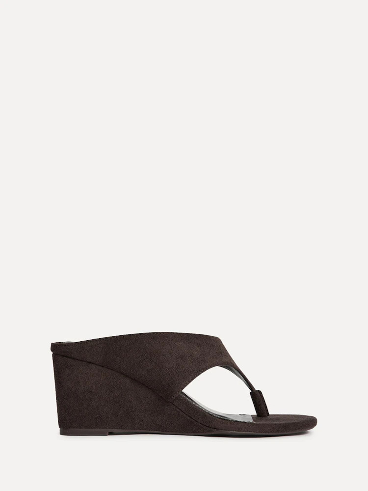 Linzi Brown Avalon Toe Post Platform Wedge Sandals | Next US