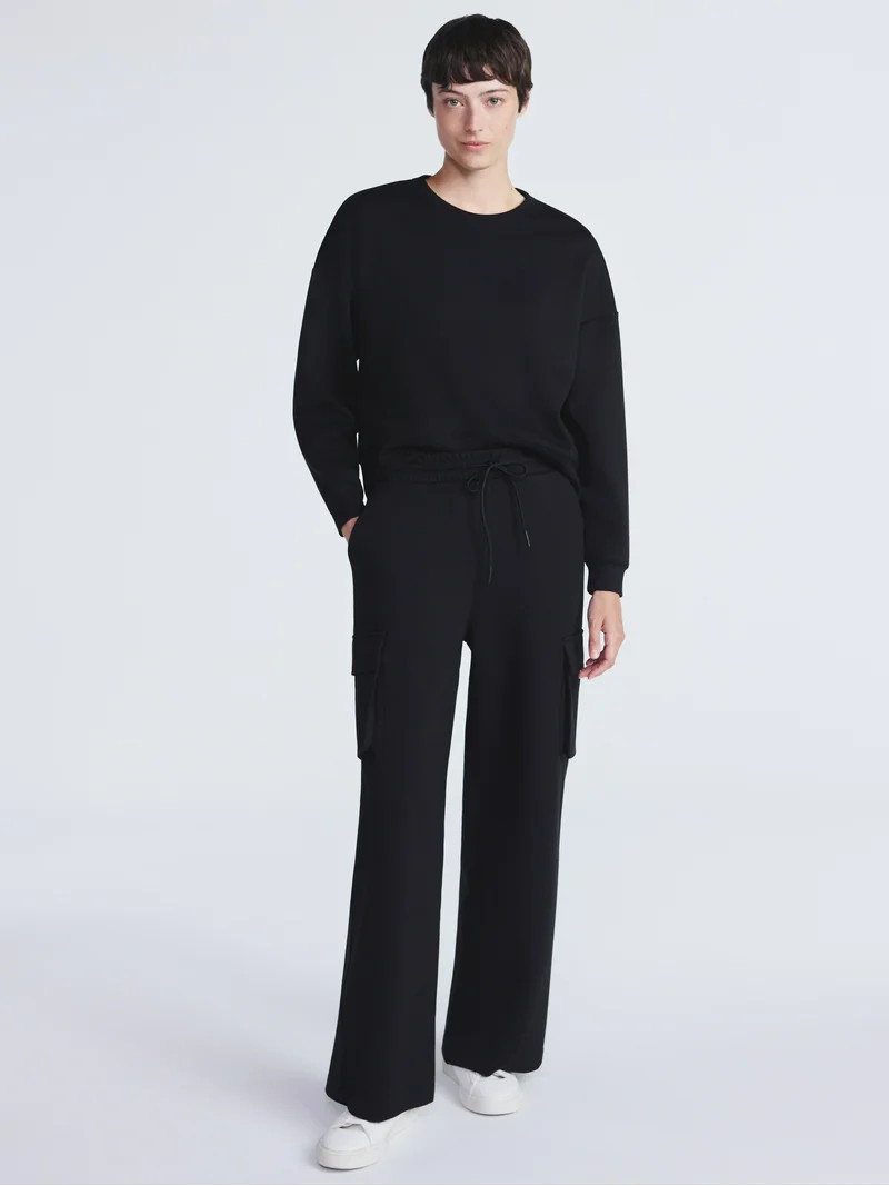 Scoop Women's and Women's Plus New Scubaknit Cargo Pants, Sizes XS-4X | Walmart (US)