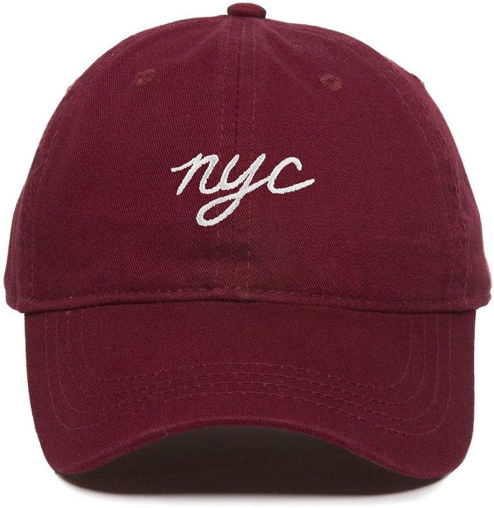 NYC New York City Baseball Cap Embroidered Cotton Adjustable Dad Hat | Amazon (US)