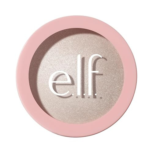 e.l.f. Halo Glow Silky Powder Highlighter, Long-Lasting Luminous Face Finish, Cake-Resistant With Micro-Shimmer, Vegan & Cruelty-Free, Soft Pearl Era | Amazon (US)