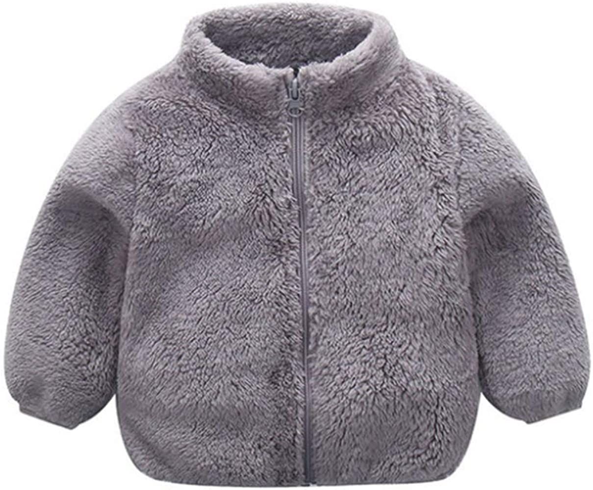 Baby Girls Boys Winter Fleece Coat Toddler Kids Faux Fur Jacket Warm Hooded Outwear Cardigan with... | Amazon (US)