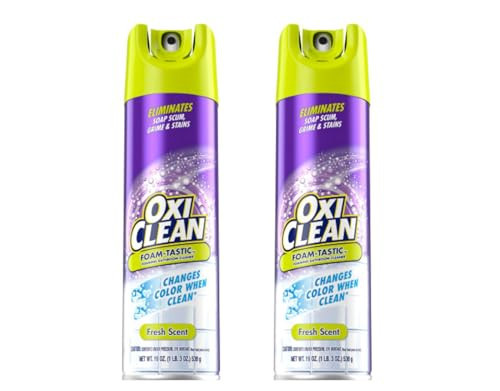 OxiClean Foam-Tastic Fresh Scent Bathroom Cleaner Twin Pack 2-19 oz. Aerosol Cans | Amazon (US)