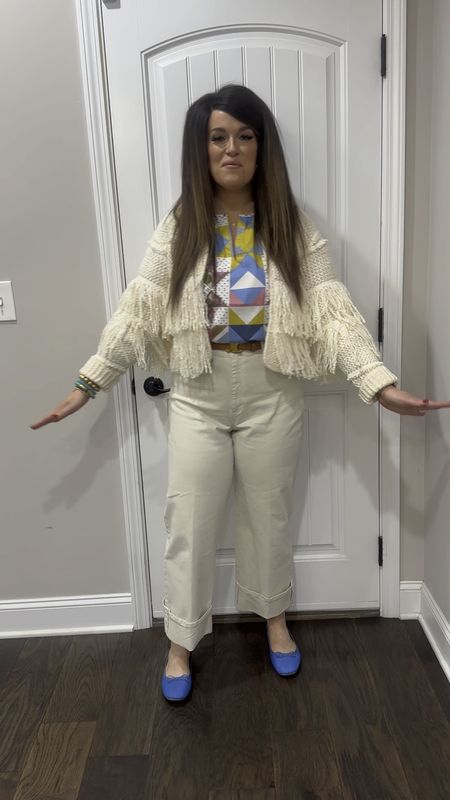Love this outfit for a cute Spring look!! 

I’m wearing sizes: 
Sweater: L
Top: L
Denim: 31
Shoes: 9



#LTKmidsize #LTKfindsunder100 #LTKstyletip