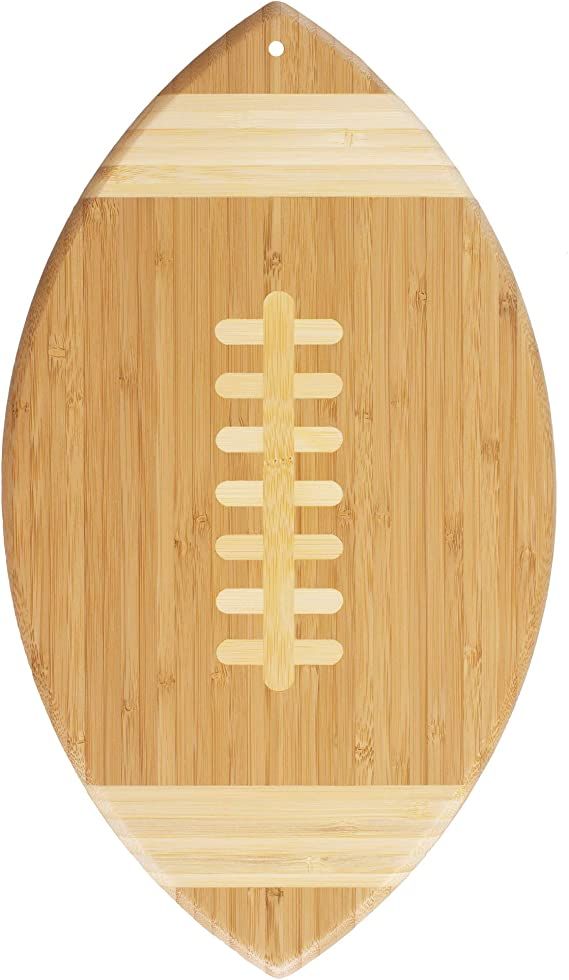 Totally Bamboo Football Shaped Bamboo Serving and Cutting Board, 14" x 8-1/2" | Amazon (US)