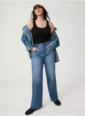 Bombshell Wide Leg High-Rise Jean | Torrid (US & Canada)