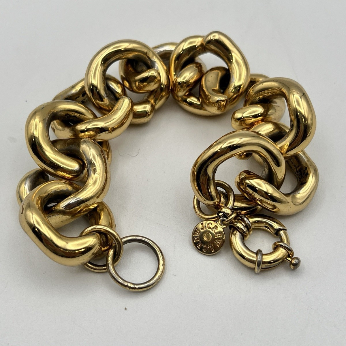 J CREW Bracelet Chunly Gold Tone Chain Links Statement 8" | eBay | eBay US