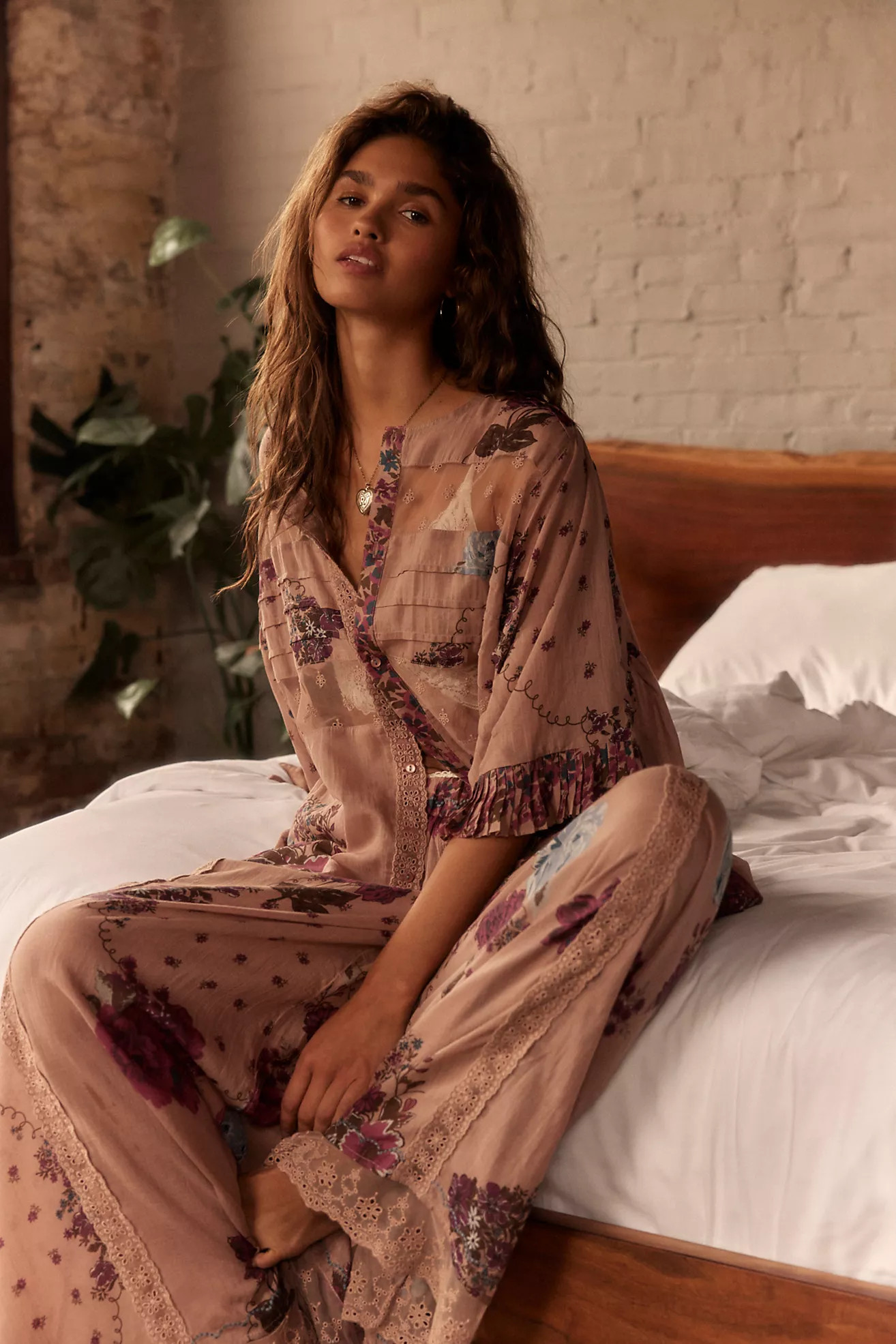Hey Lover Printed Sleep Pants | Free People (Global - UK&FR Excluded)