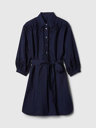 Eyelet Mini Shirtdress | Gap (US)