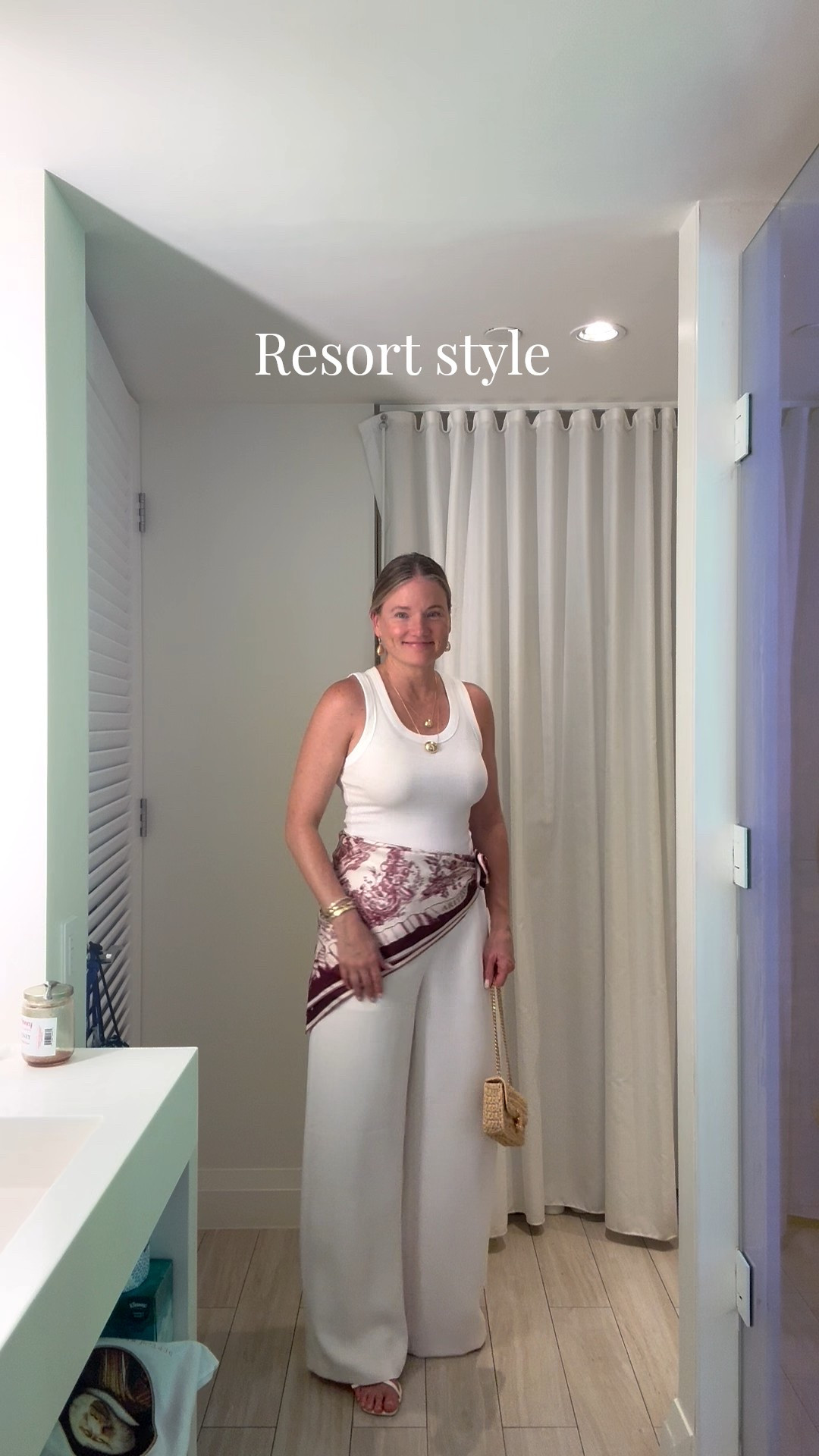 Resort dinner style wearing a M in both tank and pants 

#LTKtravel #LTKcanada