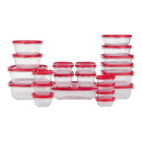 Rubbermaid EasyStore Containers, 44-Piece Set, Food Storage Containers with Lids | Amazon (US)