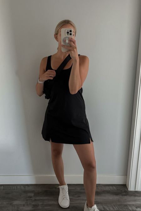Old Navy activewear dress! Easiest outfit all summer long. Wearing a small (runs a tad big in my opinion)

#LTKFitness #LTKActive #LTKFindsUnder50