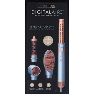 Conair InfinitiPRO DigitalAIRE Styling Wand with Multiple Attachments, Blue | CVS Health