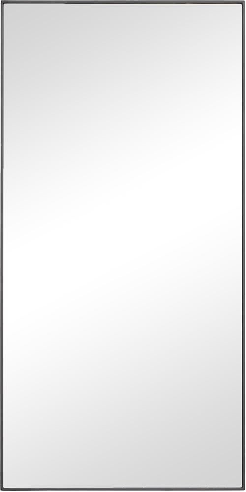 Deco 79 Wood Simplistic Wall Mirror with Thin Minimalistic Frame, 18" x 1" x 36", Black | Amazon (US)