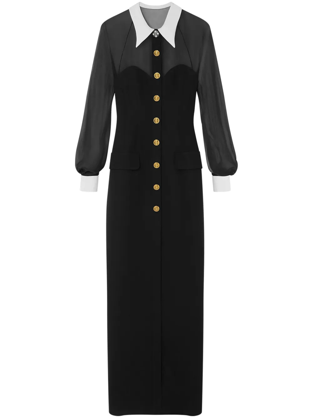 Versace Silk Maxi Dress | Black | FARFETCH | Farfetch Global