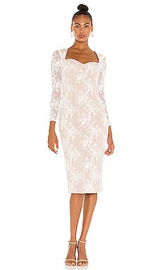 ELLIATT X REVOLVE Bottlebrush Dress in White from Revolve.com | Revolve Clothing (Global)