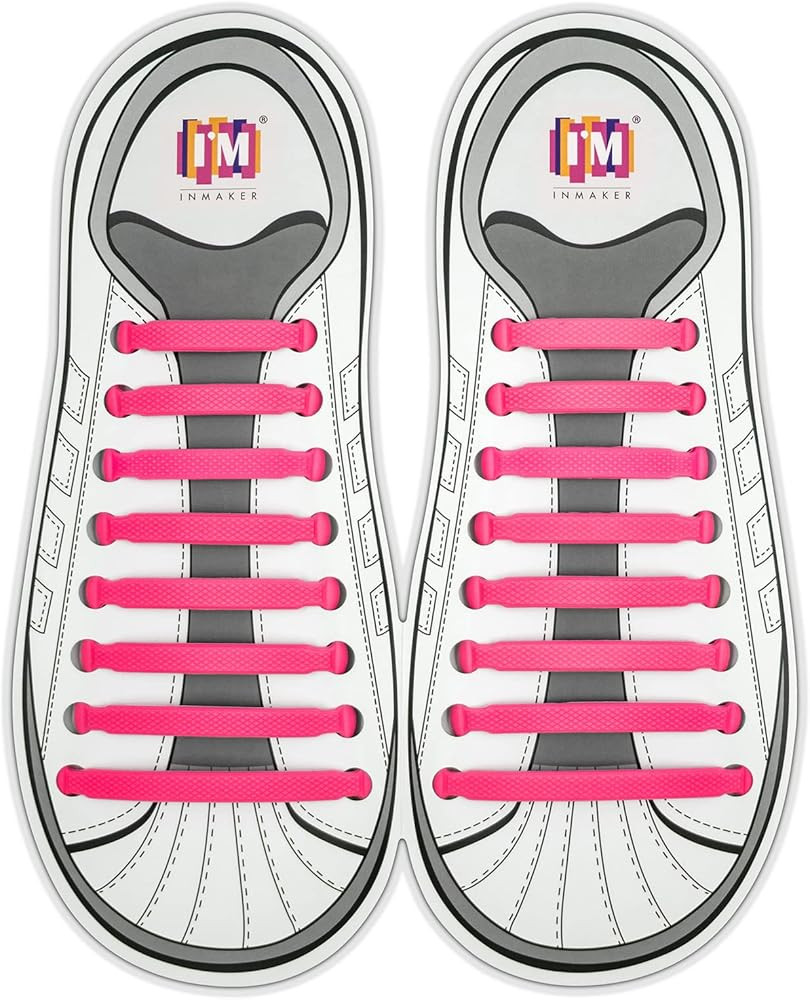 INMAKER No Tie Shoe Laces for Adults and Kids, Elastic Shoelaces for Sneakers, Rubber Silicone Ti... | Amazon (US)