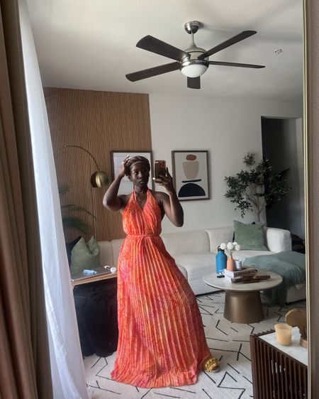 Long Orange Floral summer dress

#LTKFindsUnder100 #LTKStyleTip #LTKSummerSales