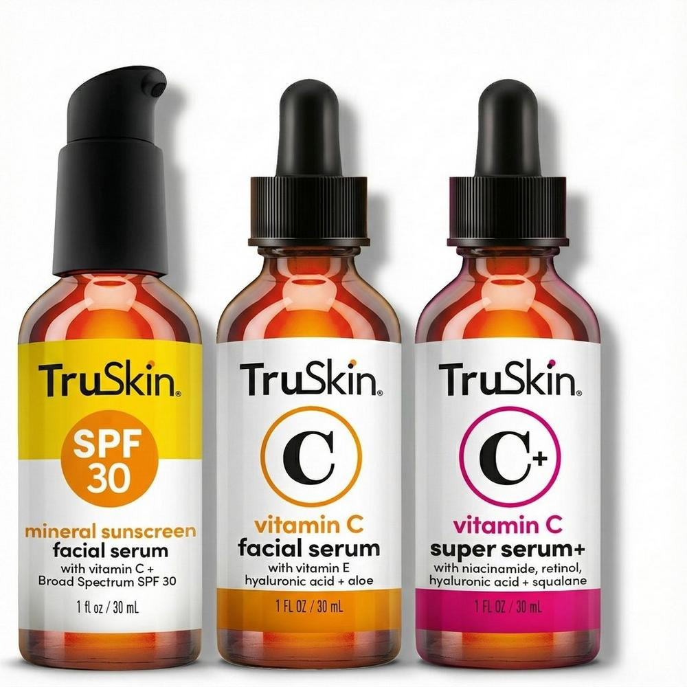 TruSkin Daily C Essentials: Vitamin C Serum + Vitamin C Super Serum + SPF 30 Sunscreen Serum | Ulta