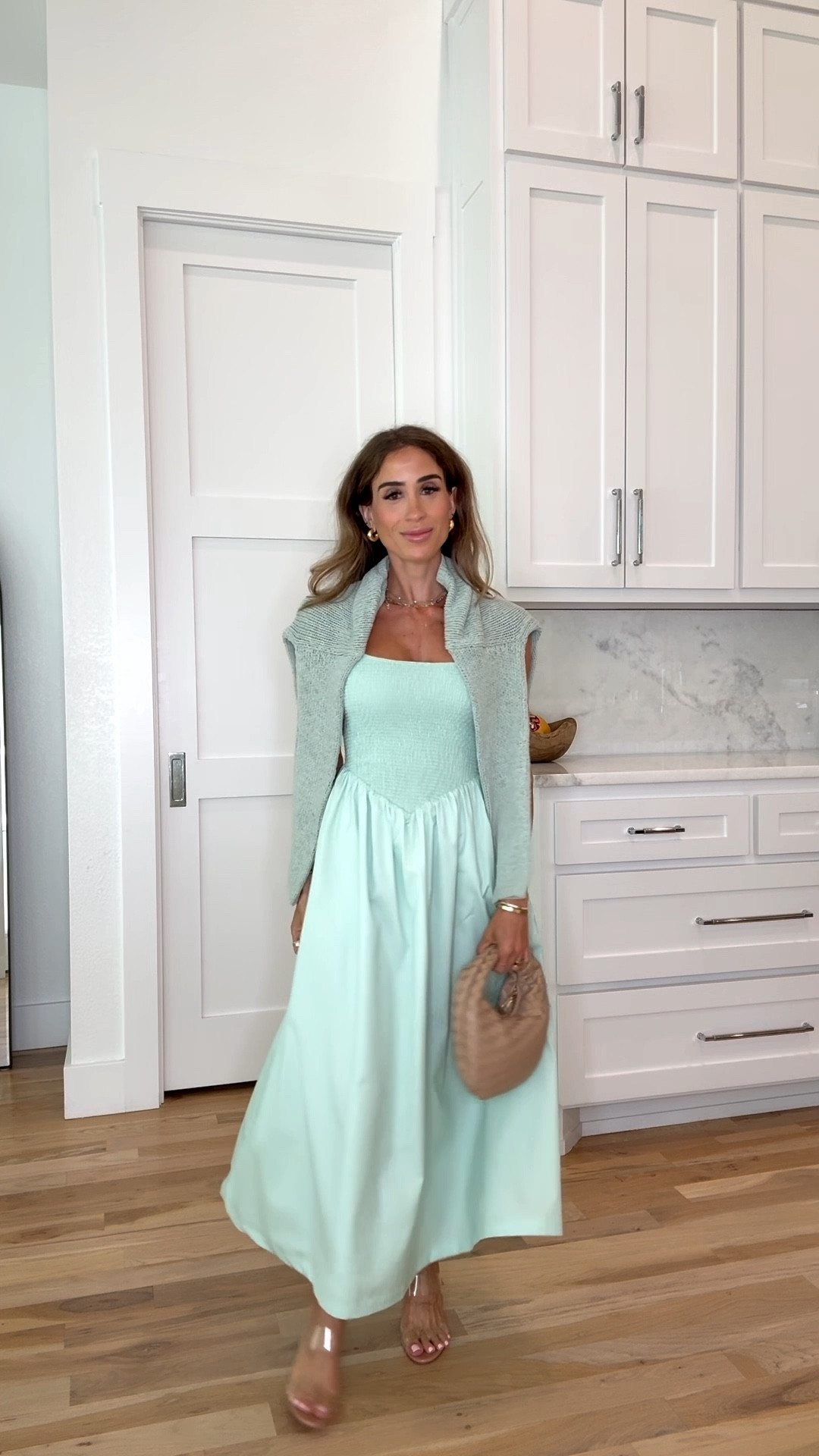 Grab this mint green midi dress before it sells out! So so stunning! Fits like a dress. Wearing xxs petite 
Spring dresses, spring outfit idea, spring vacation dresses  

#LTKPetite #LTKSeasonal #LTKSaleAlert