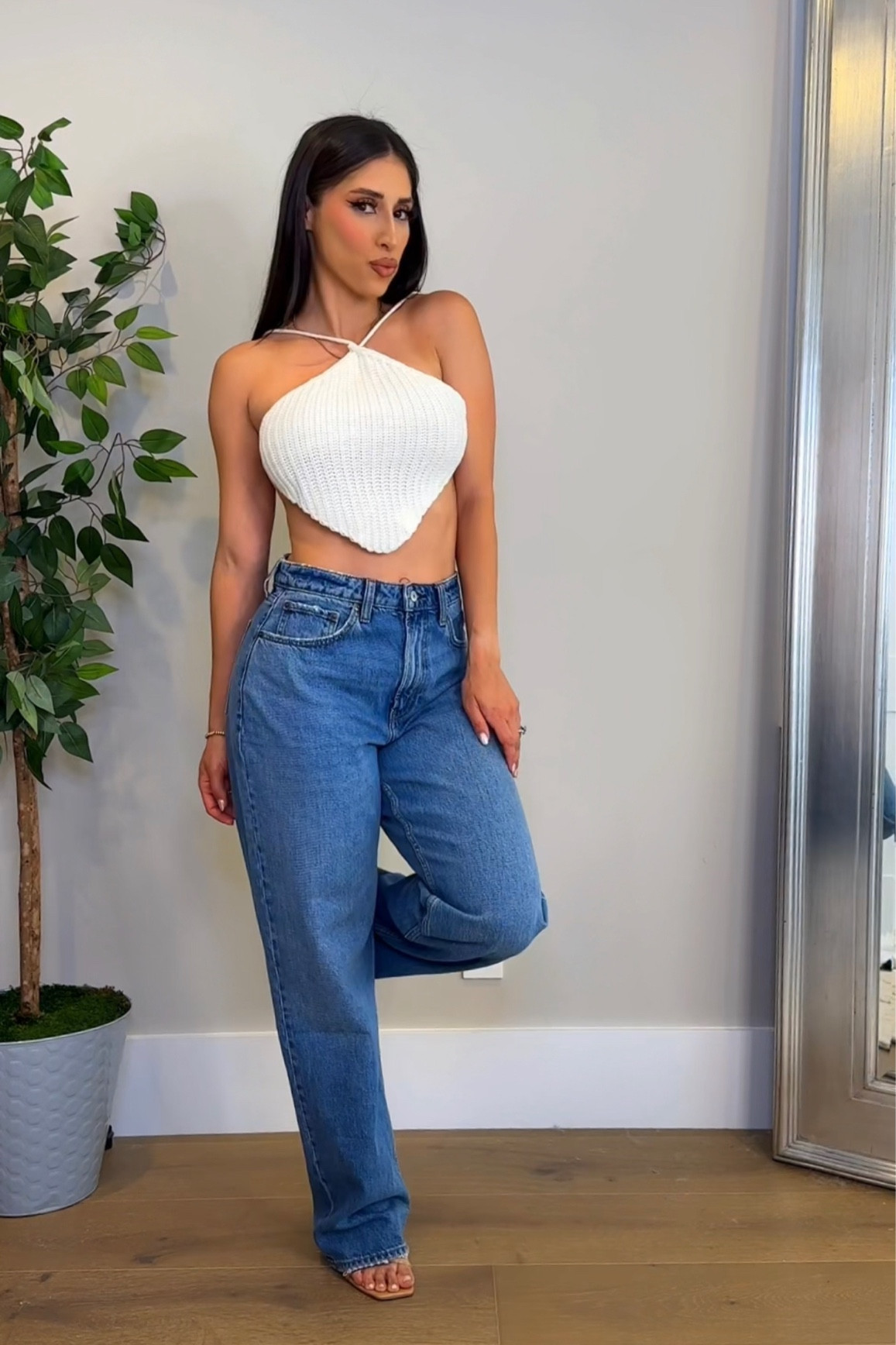 Easy casual summer outfit #amaoznfinds #casualstyle #abercrombiejeans #amazon 