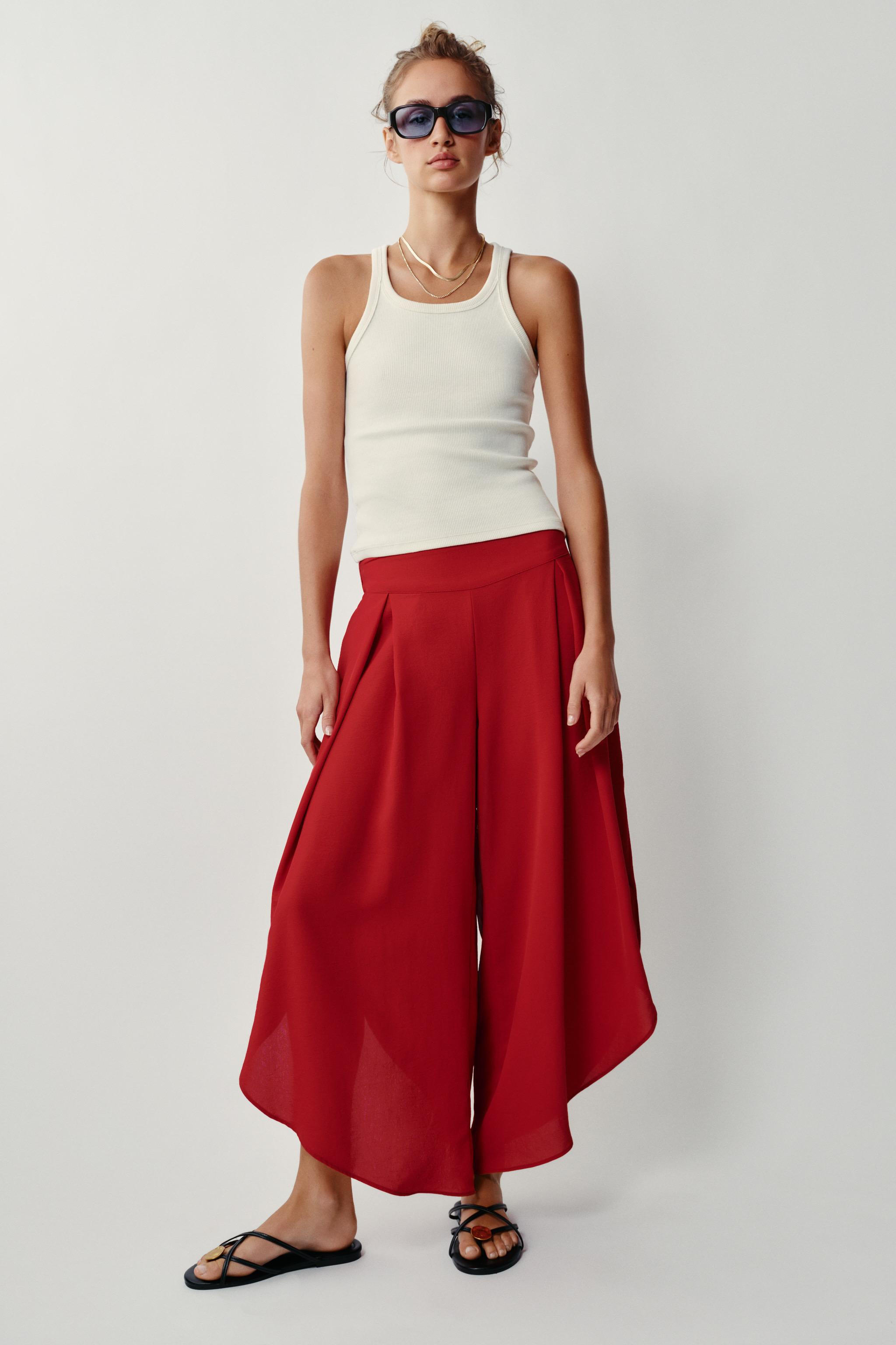 FLOWY VENTED PANTS | Zara US