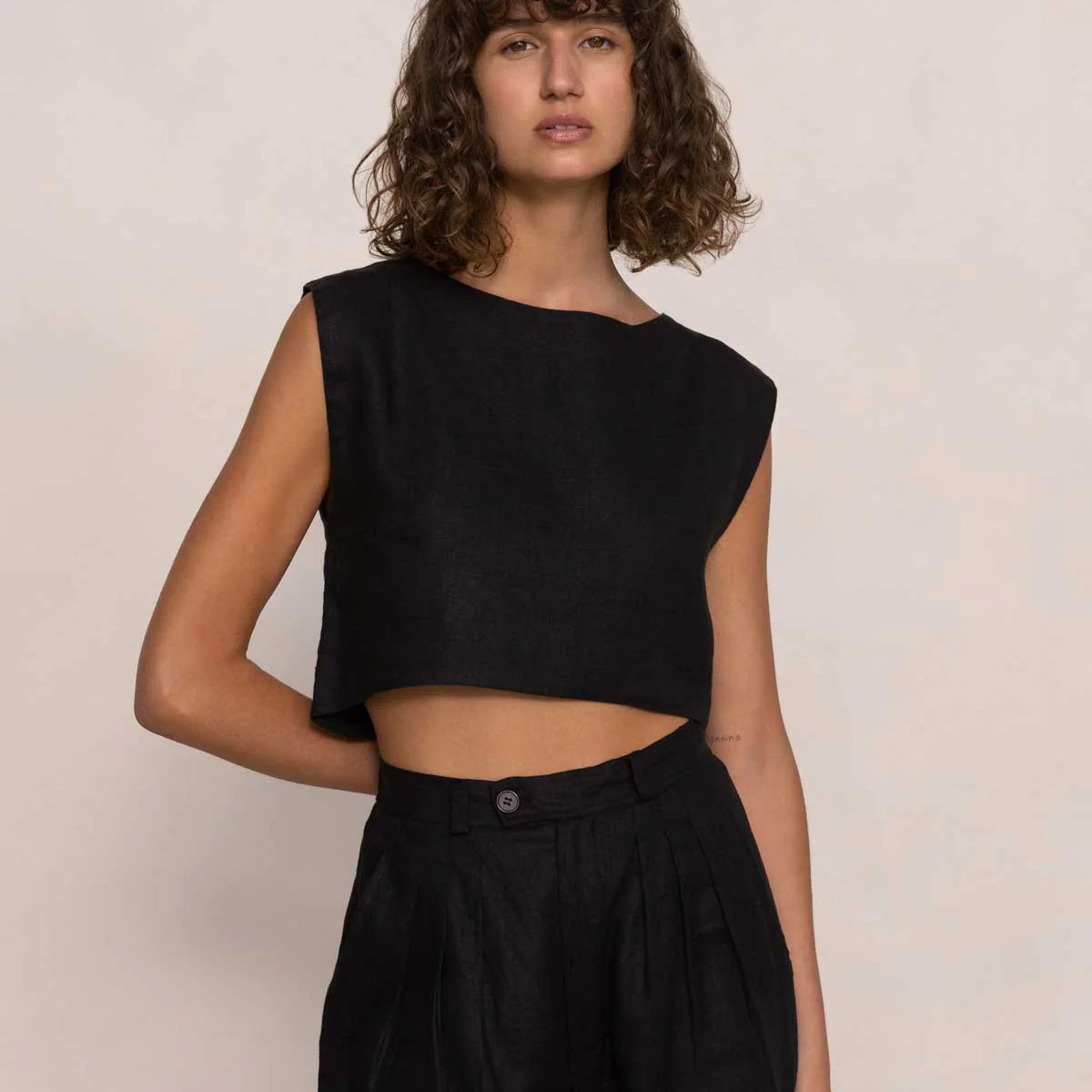 MARTINA CROP TOP - BLACK | POSSE (US)