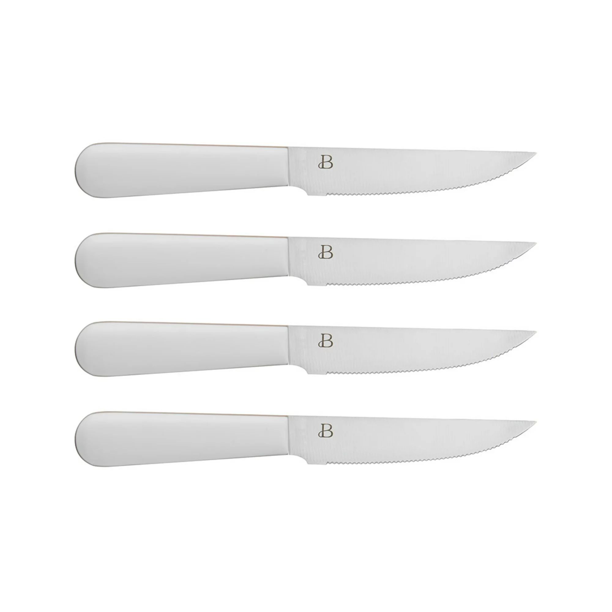 Beautiful 4-piece Steak Knife Set in White | Walmart (US)