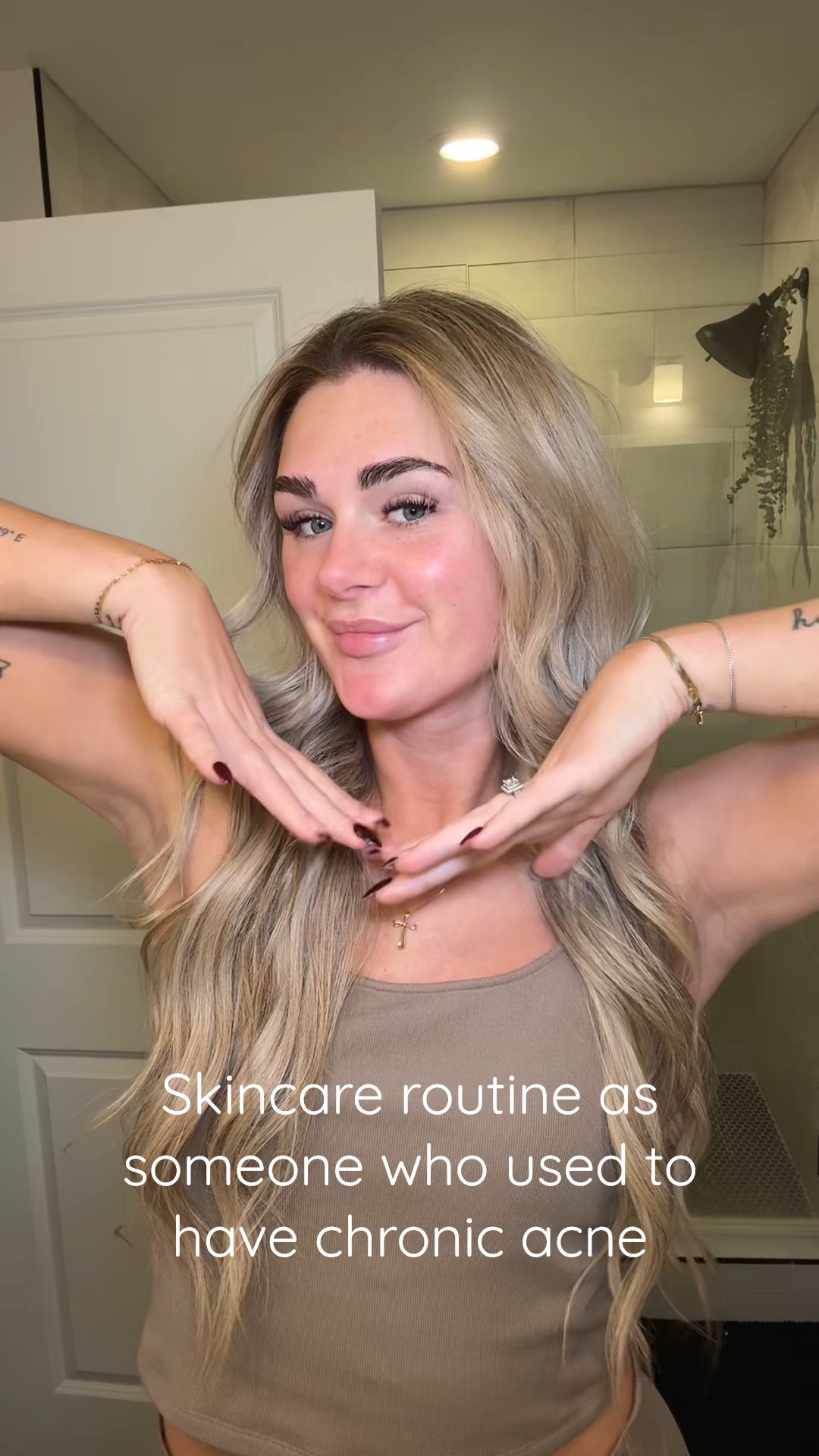 I used to really struggle with acne, rosacea, textured skin, etc. but a consistent routine really helped me!
• Anua cleansing oil 
•CeraVe acne control cleanser 
• Clean Skin Club Towels
• Medicube PDRN toning pads
• Rhode glazing mist
• CeraVe hydrating hyaluronic acid serum

#LTKBeauty