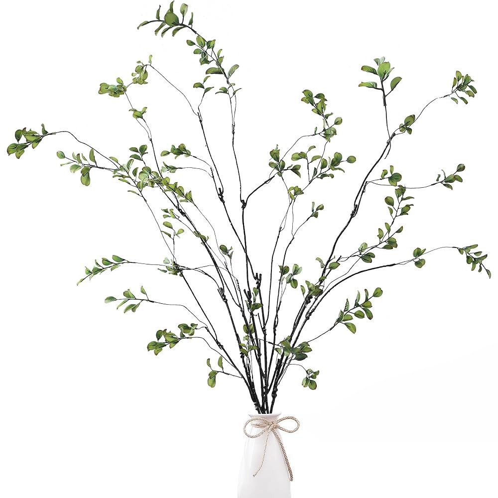 Sggvecsy 47.2’’ 4Pcs Artificial Ficus Branches Artificial Greenery Stems Faux Ficus Twig Plan... | Amazon (US)