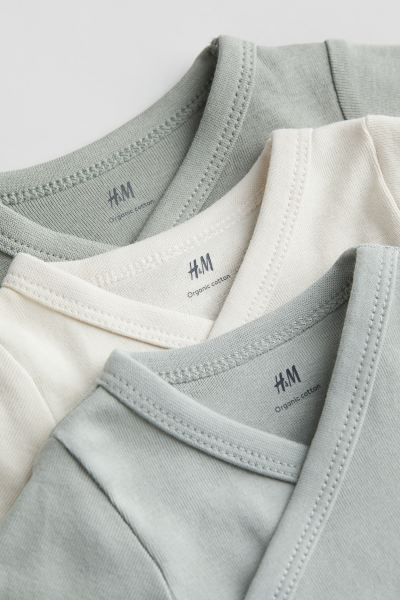6-piece Cotton Set - Light dusty green/cream - Kids | H&M US | H&M (US + CA)