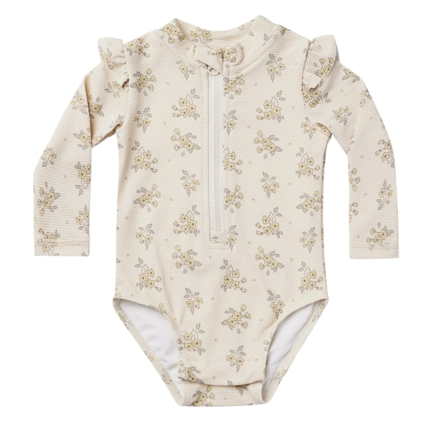 Byron Rashguard One-Piece Swimsuit, Daisy Fields | SpearmintLOVE