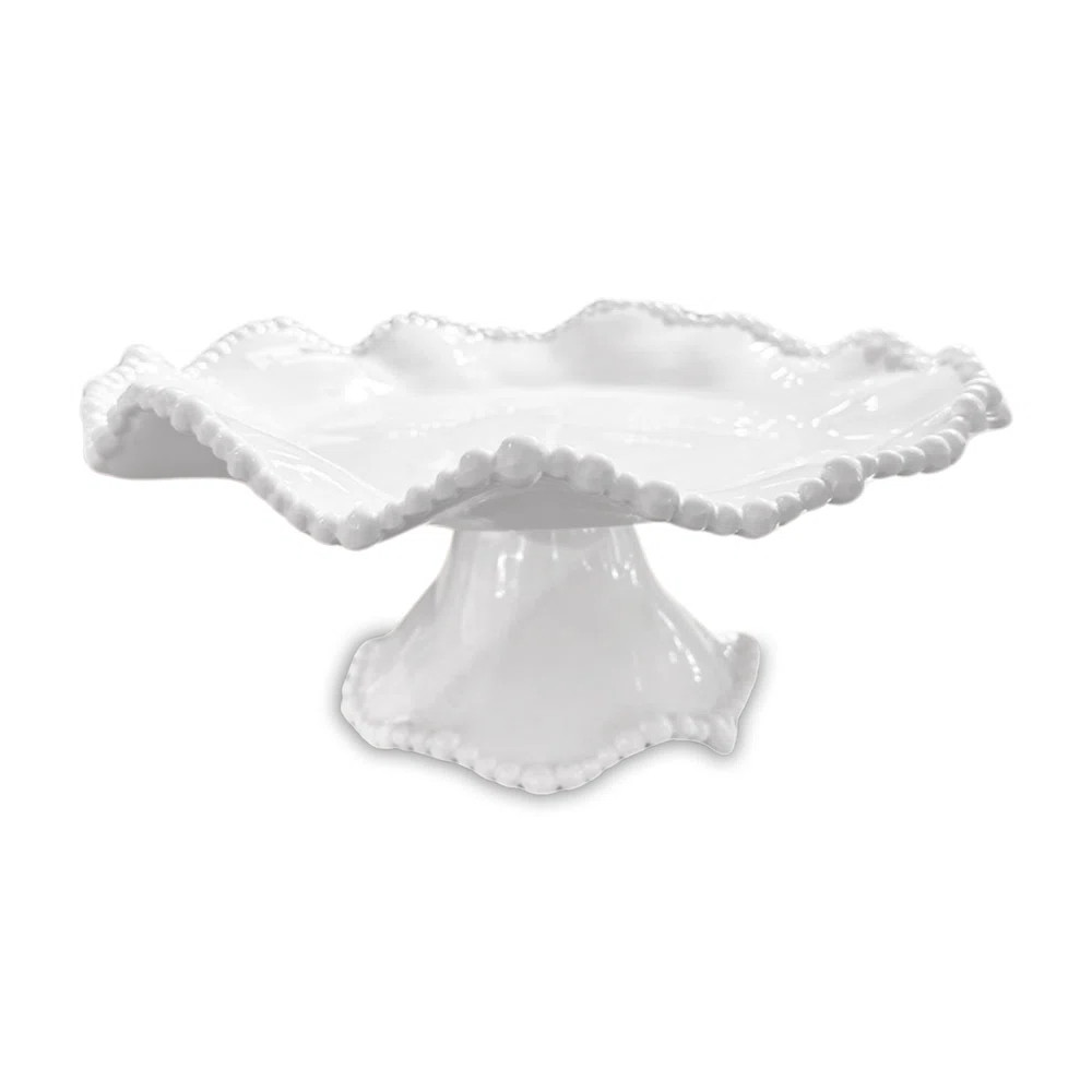 Beatriz Ball VIDA Alegria Small Pedestal Cake Plate (White) | Wayfair | Wayfair North America