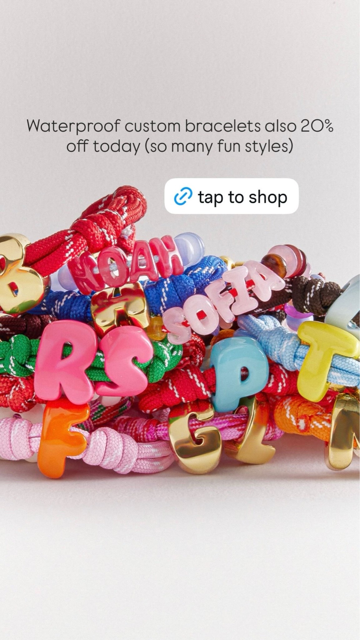 So cute and perfect for the summer because these waterproof customizable bracelets are on sale!!

#LTKSaleAlert #LTKootd #LTKdayinmylife