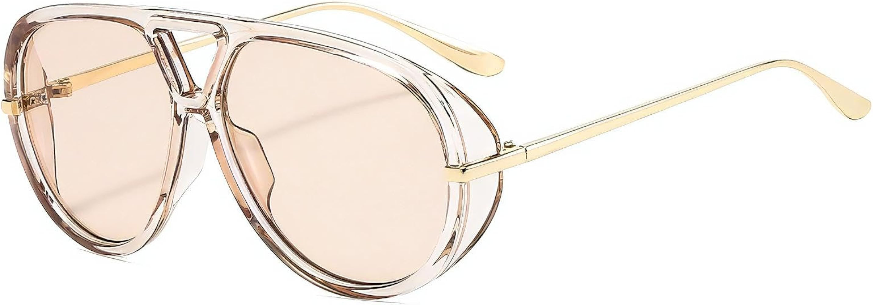 Aviator Sunglasses For Women,80s Retro Oversized Clear Plastic Aviator Sunglasses For Women 2025 | Amazon (US)