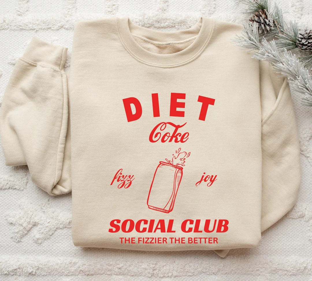 Diet Coke Shirt, Diet Coke Lover Sweatshirt, Funny Coke Shirt, Coke Lover Sweater, Coke Long Slee... | Etsy (US)