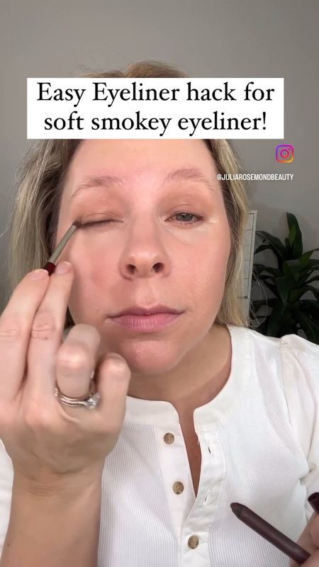 Follow for more easy and everyday makeup tips for 35+ 

I love doing this when I want a soft smokey line that’s not super defined. I’m using a smudging brush and getting the eyeliner right at the root of the lashes to create an illusion of a fuller lashline. Give it a try!

Using the @thebkbeauty smudger brush and @personacosmetics eyeliner.

#eyelinertips #eyelinertutorial #easymakeuptutorial #makeupformatureskin #simplemakeuptips

#LTKVideo #LTKfindsunder50 #LTKbeauty