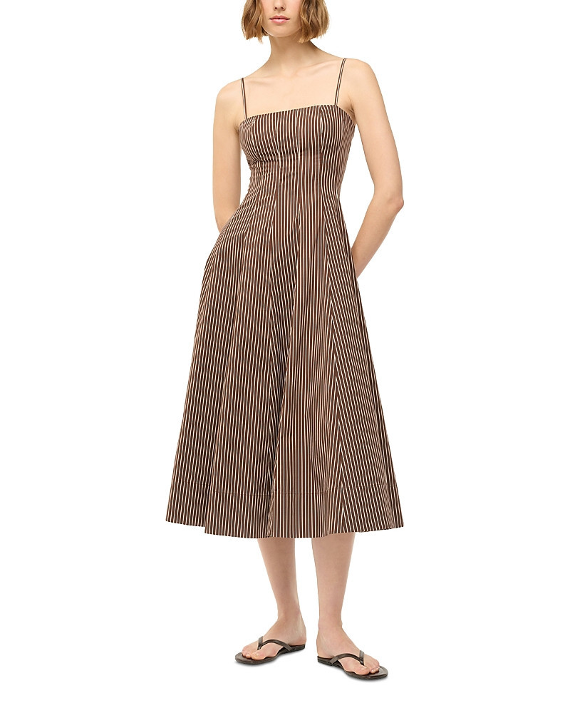 Staud Wylie Striped Midi Dress | Bloomingdale's (US)
