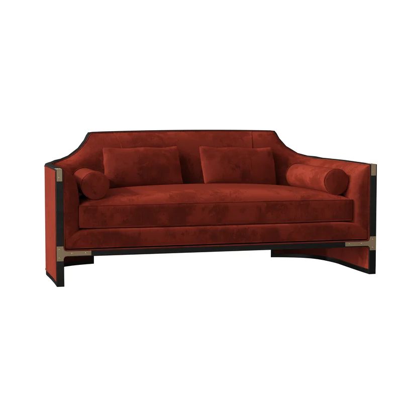 Simply Put 76" Square Arm Sofa with Reversible Cushions | Wayfair North America