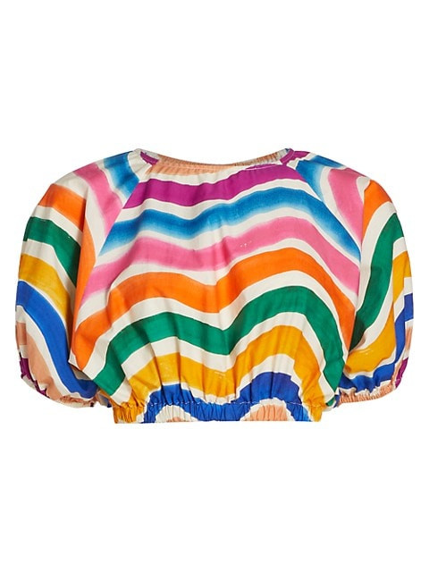 Dancing Stripes Cropped Top | Saks Fifth Avenue