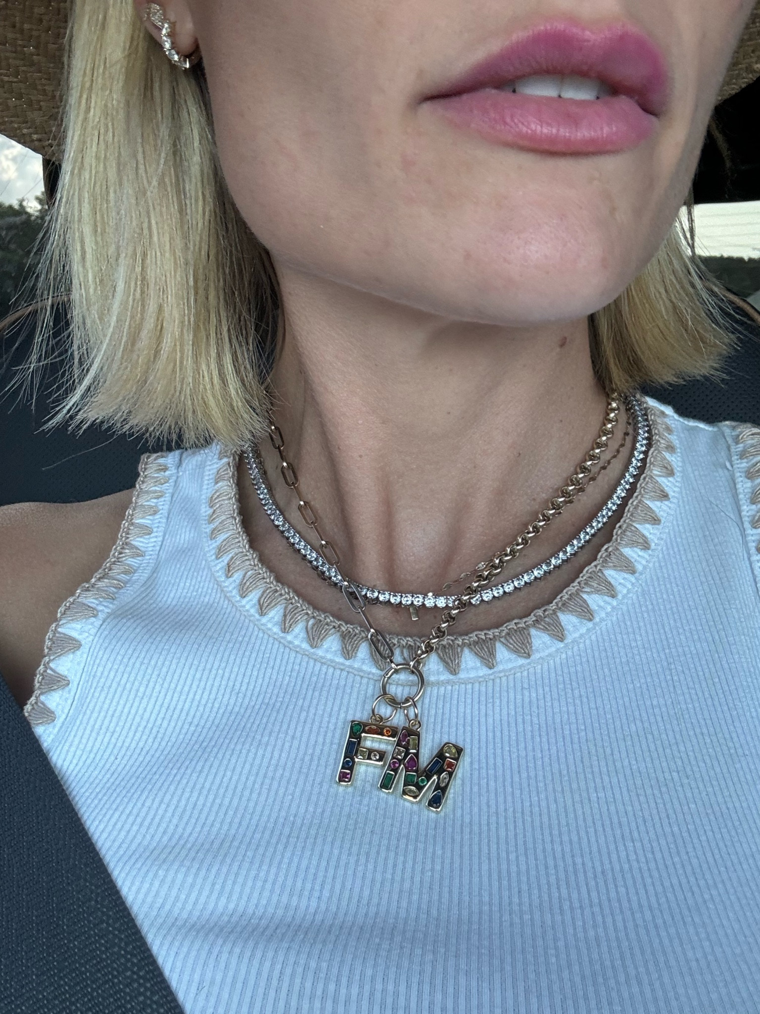 Kids initials necklace!