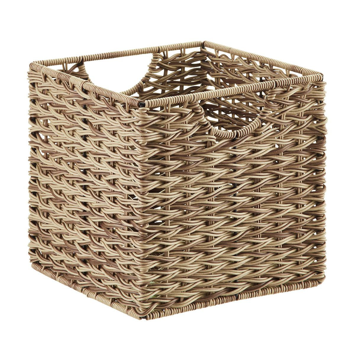 Large Ashcraft Storage Cube W/Handles | The Container Store