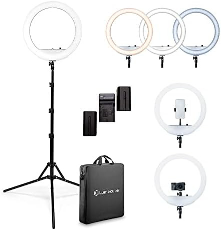 Lume Cube 18" Cordless Ring Light Kit for Smartphones and Cameras | Bicolor Light for YouTube Vid... | Amazon (US)
