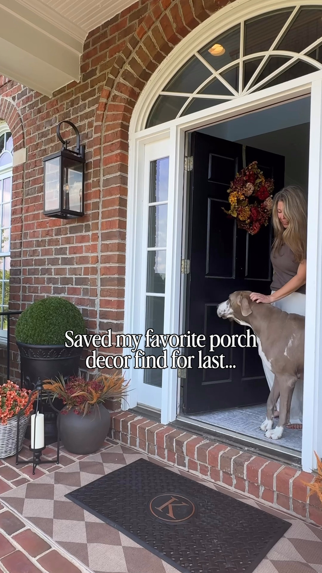 The wreath is may favorite! 😍 the rubber doormat is a close second. Fall front porch!

#LTKHome #LTKSeasonal