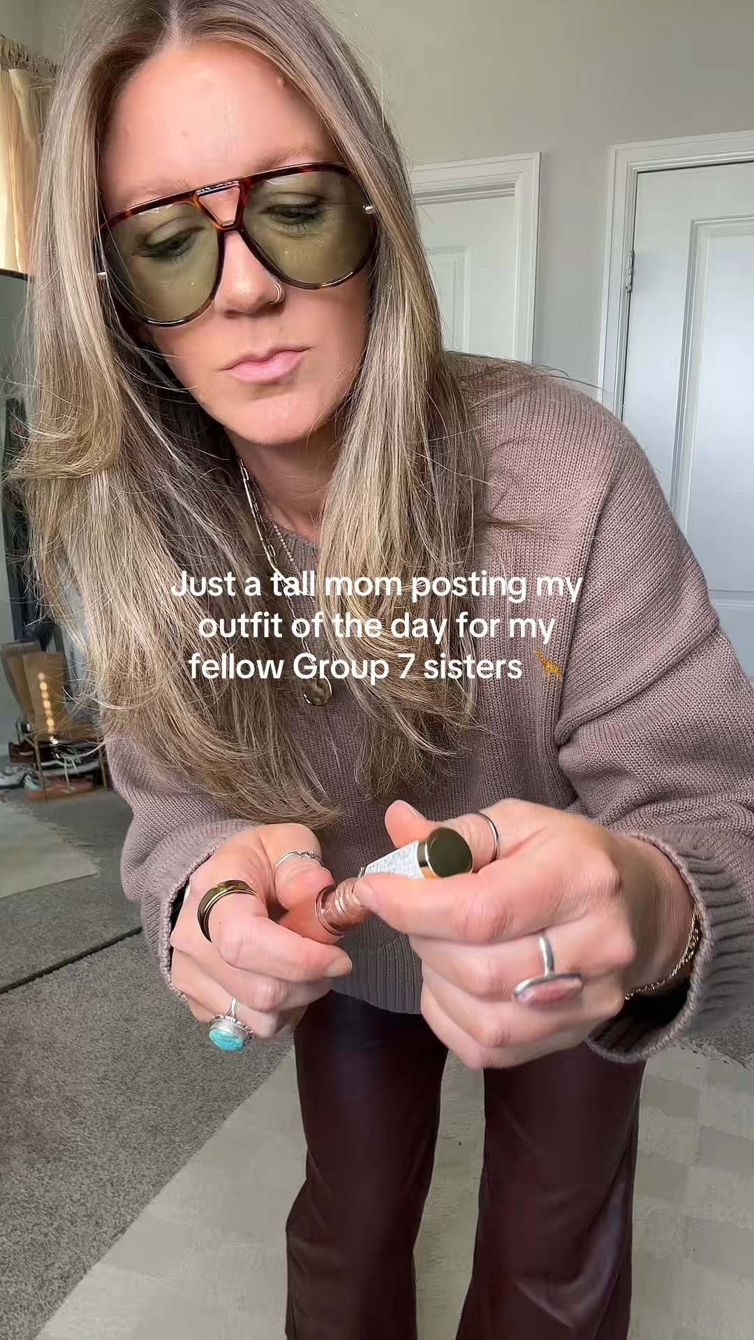 Large sweater, 31 tall pants (size up, run small) 11 booties 

#LTKMidsize #LTKTall #LTKOver40